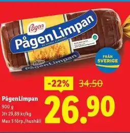 Lidl Pågen PågenLimpan erbjuda