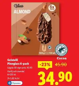 Lidl Gelatelli Pinnglass erbjuda