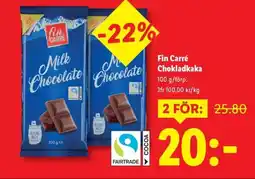 Lidl Fin Carré Chokladkaka erbjuda