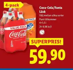Lidl Coca-Cola/Fanta Läsk erbjuda