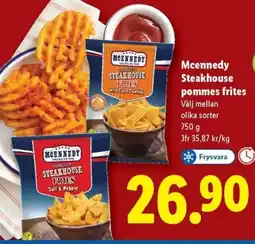 Lidl MCENNEDY Steakhouse pommes frites erbjuda