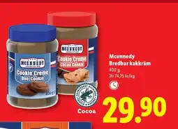 Lidl MCENNEDY Bredbar kakkräm erbjuda