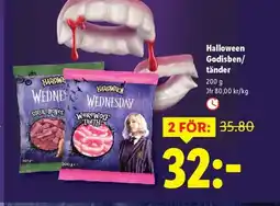 Lidl Halloween Godisben/ tänder erbjuda