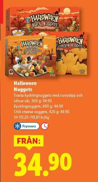 Lidl Halloween Nuggets erbjuda