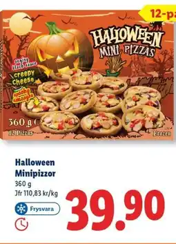 Lidl Halloween Minipizzor erbjuda