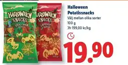 Lidl Halloween Potatissnacks erbjuda