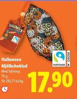 Lidl Halloween Mjölkchoklad erbjuda