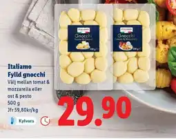 Lidl ITALIAMO Fylld gnocchi erbjuda