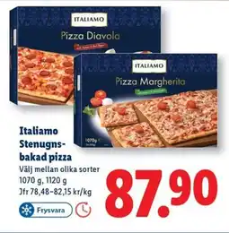 Lidl ITALIAMO Stenugns- bakad pizza erbjuda