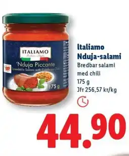 Lidl ITALIAMO Nduja-salami erbjuda