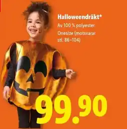 Lidl Halloweendräkt erbjuda