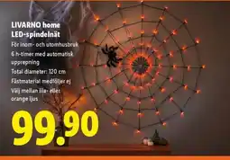 Lidl LIVARNO HOME LED-spindelnät erbjuda