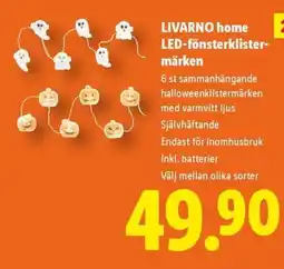 Lidl LIVARNO HOME LED-fönsterklister- märken erbjuda