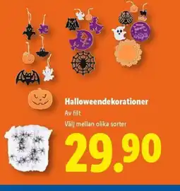 Lidl Halloweendekorationer erbjuda