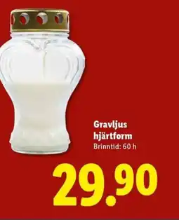 Lidl Gravljus hjärtform erbjuda