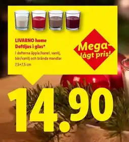 Lidl LIVARNO HOME Doftljus i glas erbjuda