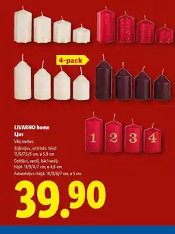 Lidl LIVARNO HOME Ljus erbjuda