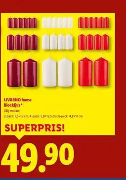 Lidl LIVARNO HOME Blockljus erbjuda
