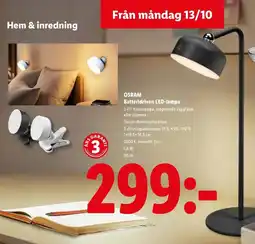 Lidl OSRAM Batteridriven LED-lampa erbjuda