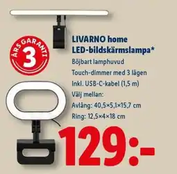 Lidl LIVARNO HOME LED-bildskärmslampa erbjuda