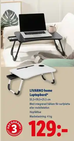 Lidl LIVARNO HOME Laptopbord erbjuda