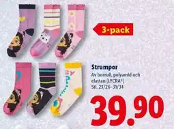 Lidl Strumpor erbjuda