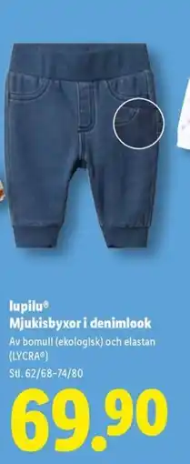 Lidl LupiluⓇ Mjukisbyxor i denimlook erbjuda