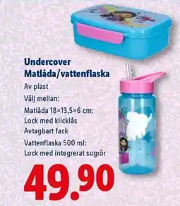 Lidl Undercover Matlåda/vattenflaska erbjuda