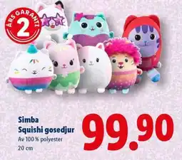 Lidl Simba Squishi gosedjur erbjuda