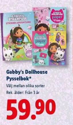 Lidl Gabby's Dollhouse Pysselbok* erbjuda