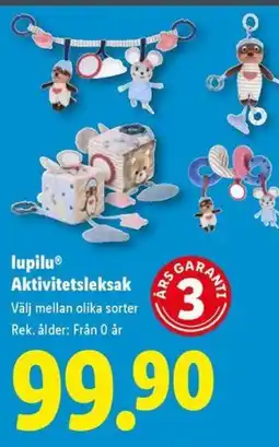 Lidl LupiluⓇ Aktivitetsleksak erbjuda