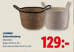 Lidl LIVARNO Dekorationskorg erbjuda