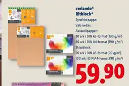 Lidl CrelandoⓇ Ritblock erbjuda