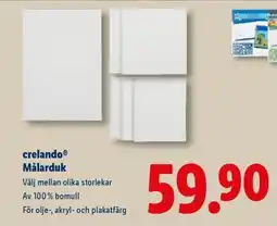 Lidl CrelandoⓇ Målarduk erbjuda