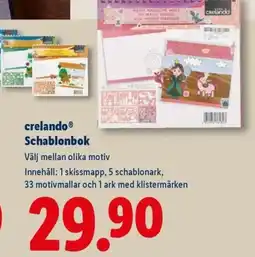 Lidl CrelandoⓇ Schablonbok erbjuda