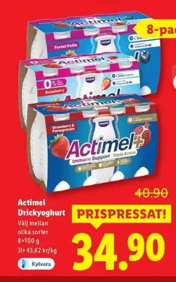 Lidl Actimel Drickyoghurt erbjuda