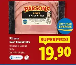 Lidl Pärsons Rökt Emilskinka erbjuda