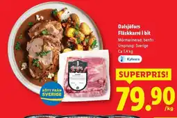 Lidl Dalsjöfors Fläskkarré i bit erbjuda