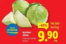 Lidl Matriket Vitkål erbjuda