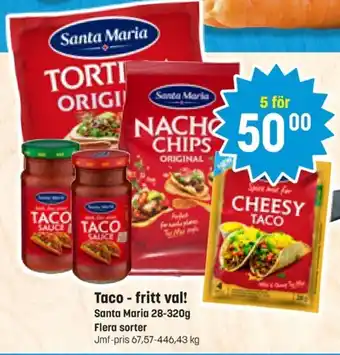 Santa Maria Taco - fritt val!