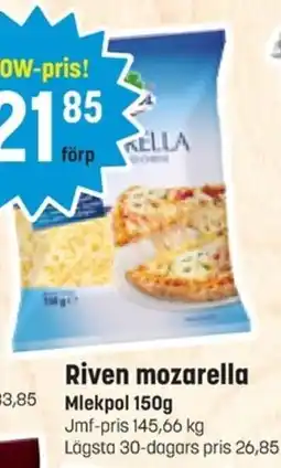 Eurocash Mlekpol Riven mozarella erbjuda