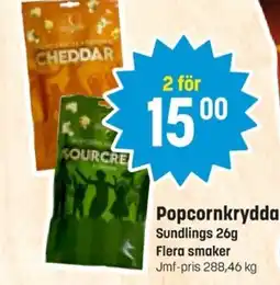 Eurocash Popcornkrydda Sundlings erbjuda