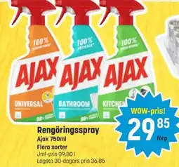 Eurocash AJAX Rengöringsspray erbjuda