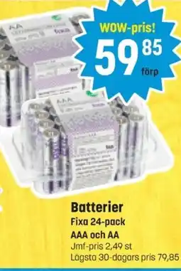 Eurocash Fixa Batterier erbjuda