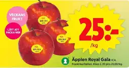 ICA Supermarket ÄPPLEN ROYAL GALA erbjuda