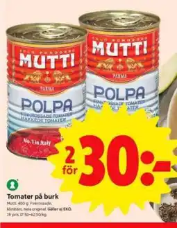ICA Supermarket Tomater på burk erbjuda