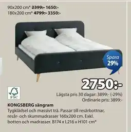 JYSK KONGSBERG sängram, SEK 2750 erbjuda