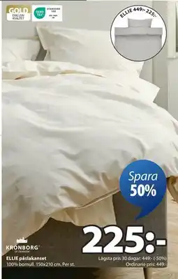 JYSK ELLIE påslakanset, SEK 225 erbjuda