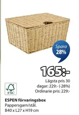 JYSK ESPEN förvaringsbox, SEK 165 erbjuda