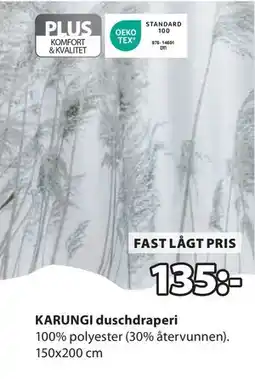 JYSK KARUNGI duschdraperi, SEK 135 erbjuda